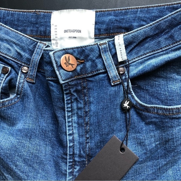One Teaspoon Jeans Super High Waist Freebirds ll 28 NWT - Picture 2 of 15
